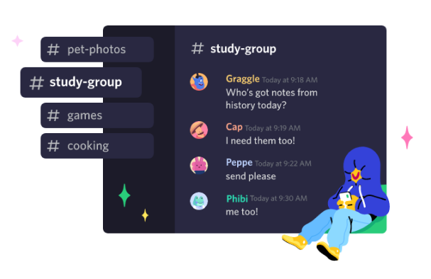 Canais da Discord